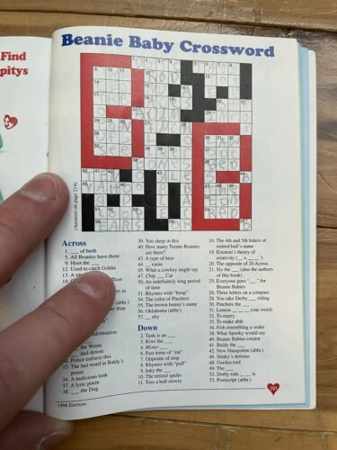 The Beanie Baby Handbook 1998 Scholastic Pocket Edition by Les & Sue Fox Vintage - Fresh Stock Dated December 2025