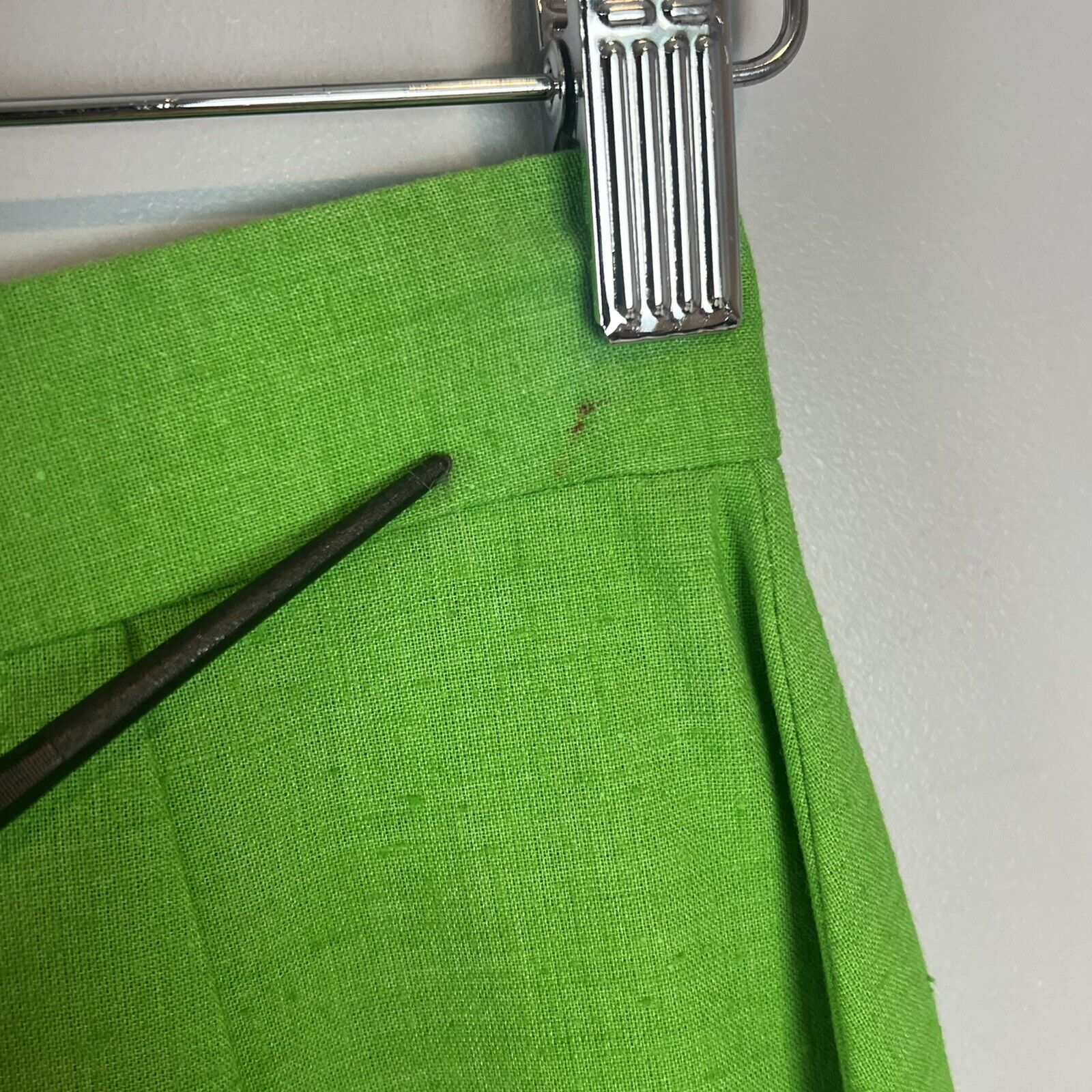 Vtg 70s Long Green Pink Skirt Boho Cottagecore Applique Flowers Ric Rac XS - Fresh Stock Dated March 2026