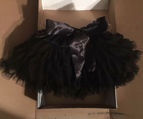 Black Dance Little Child Fairy Princess Witch Tulle Tutu Costume - Fresh Stock Dated February 2026