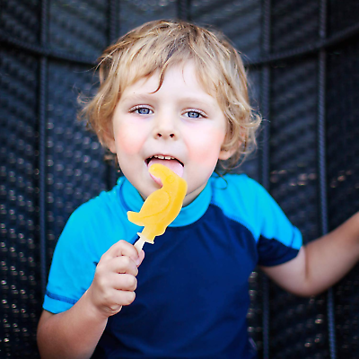 Silicone Popsicle Molds, 4 Pack Ice Pop Molds for Kids, Reusable Easy Release Ca - Fresh Stock Dated February 2026