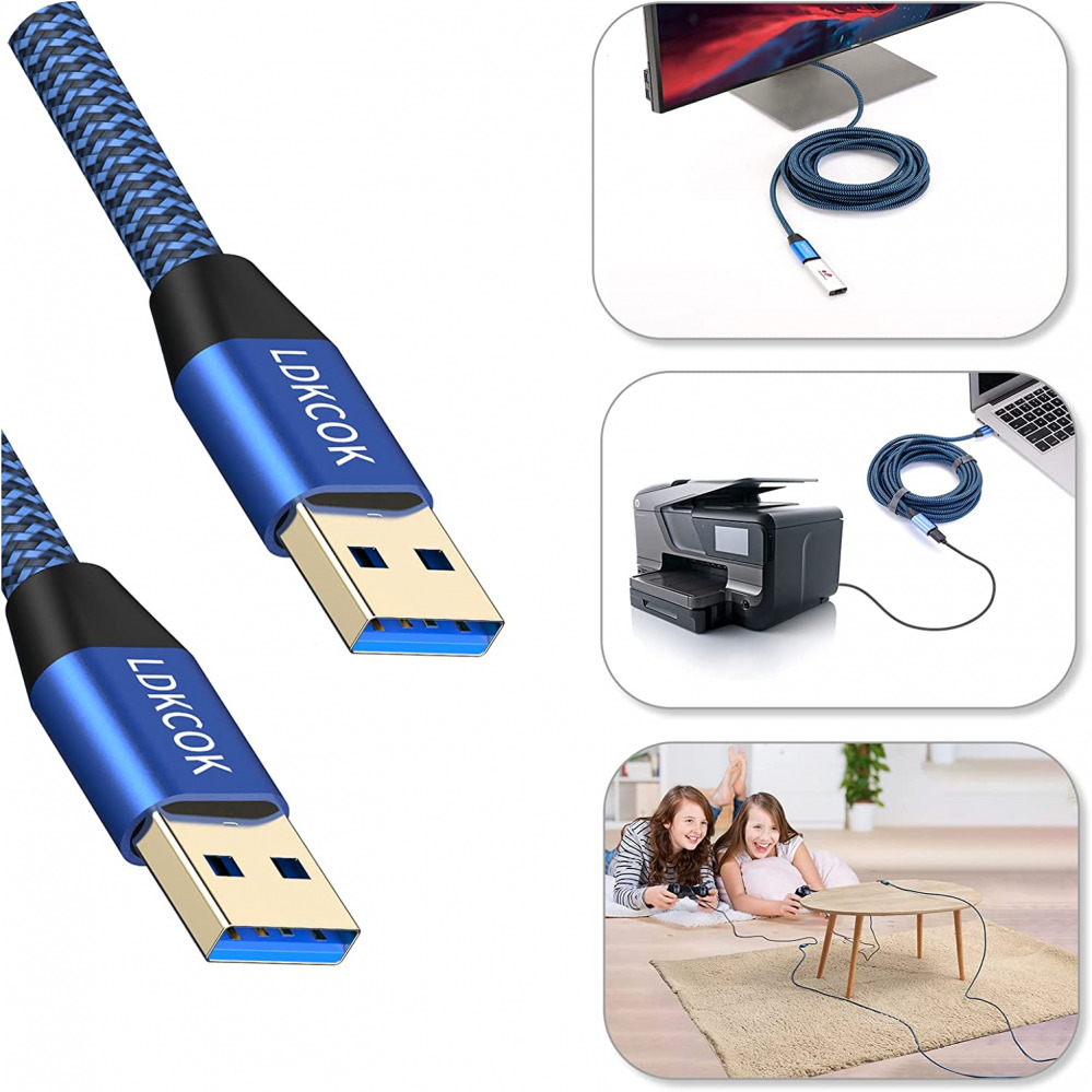 USB to Cable 3FT,Durable Braidedfor 3.0 Male Type A 3ft - Fresh Stock Dated February 2026