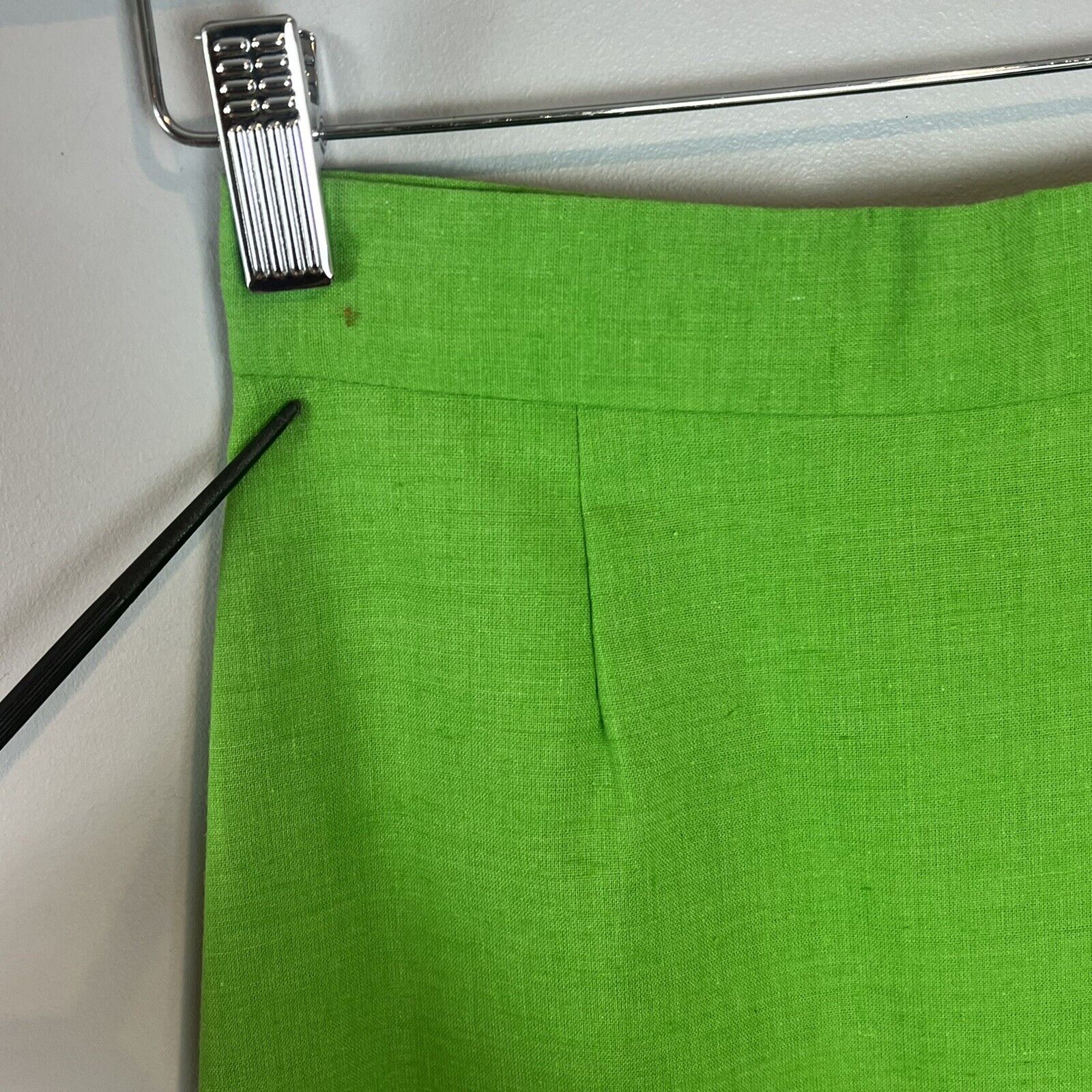 Vtg 70s Long Green Pink Skirt Boho Cottagecore Applique Flowers Ric Rac XS - Fresh Stock Dated March 2026