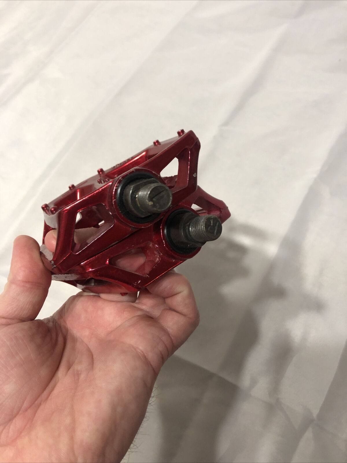 1/2 VICTOR USED VP 555 RED PEDALS OLD SCHOOL BMX - Fresh Stock Dated December 2025