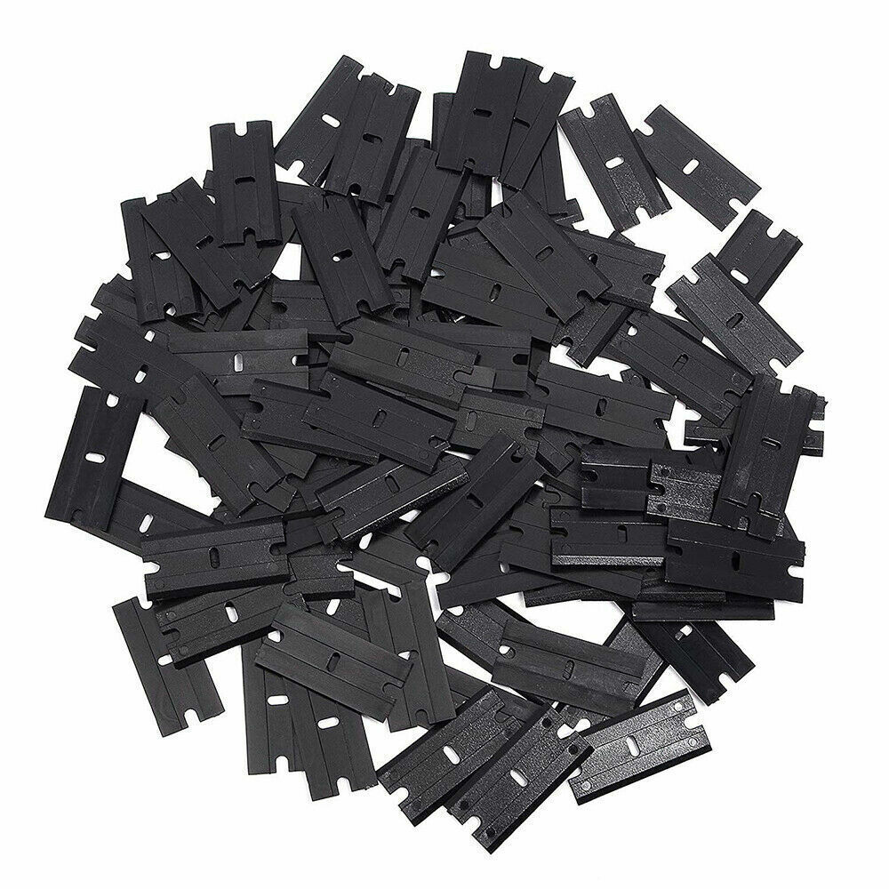 100 Pcs Plastic Razor Blade & 2 Pcs 6
