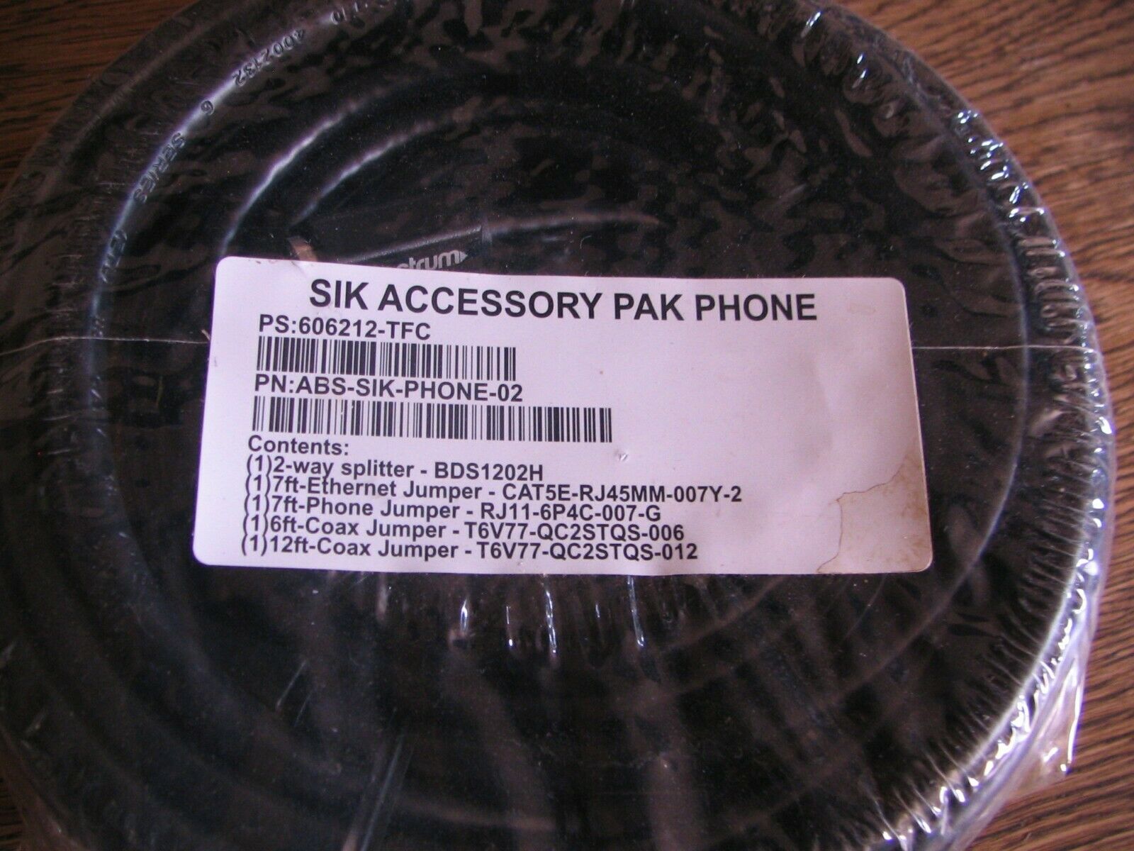 NEW! SIK Accessory Pak Phone Coaxial Jumpers,CAT5e Jumper,2-way Splitter & MORE - Fresh Stock Dated December 2025