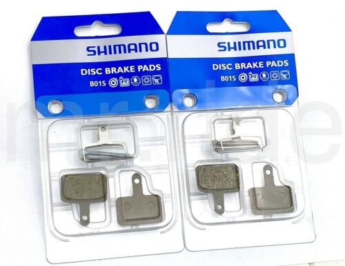 2Pr Shimano B01S MTB Bike Disc Brake Pads Resin for DEORE LX ALIVIO ACERA ALTUS - Fresh Stock Dated December 2025