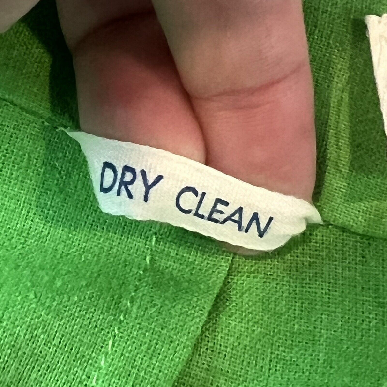 Vtg 70s Long Green Pink Skirt Boho Cottagecore Applique Flowers Ric Rac XS - Fresh Stock Dated March 2026