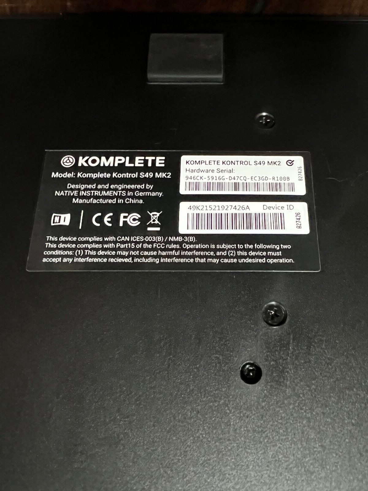 Native Instruments S49 MK2 Komplete Kontrol 49 Keys Keyboard Controller - Fresh Stock Dated February 2026