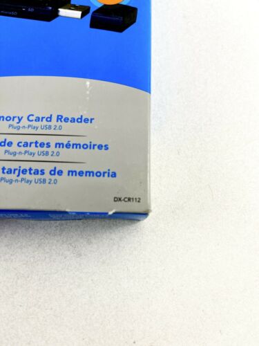 Dynex USB 2.0 7-in-1 Memory Card Reader DX-CR112  SD, SDHC, Micro SD, MMC 2 Pack - Fresh Stock Dated February 2026