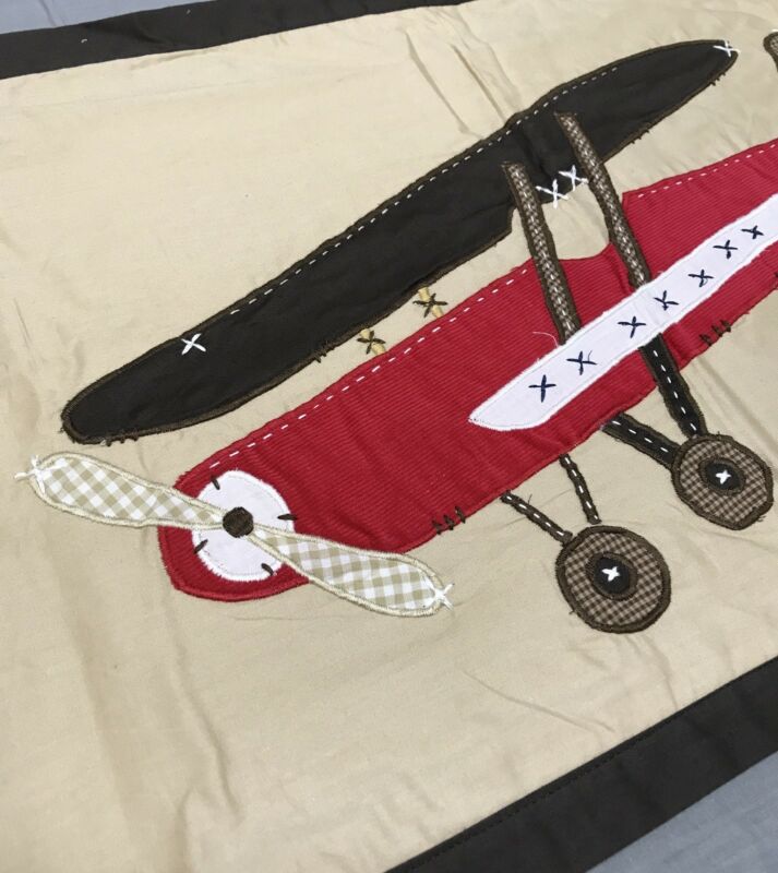 Pottery Barn Kids Tyson Airplane Decorative Lumbar Pillow Cover 14x36