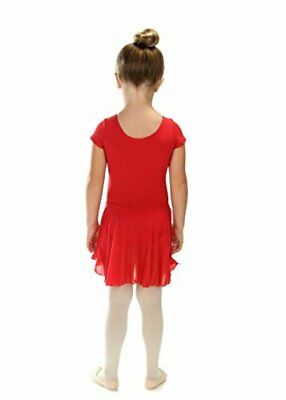 Elowel Kids Girls' Ruffle Short Sleeve Skirted Leotard (Size 2-14 Years)... - Fresh Stock Dated December 2025