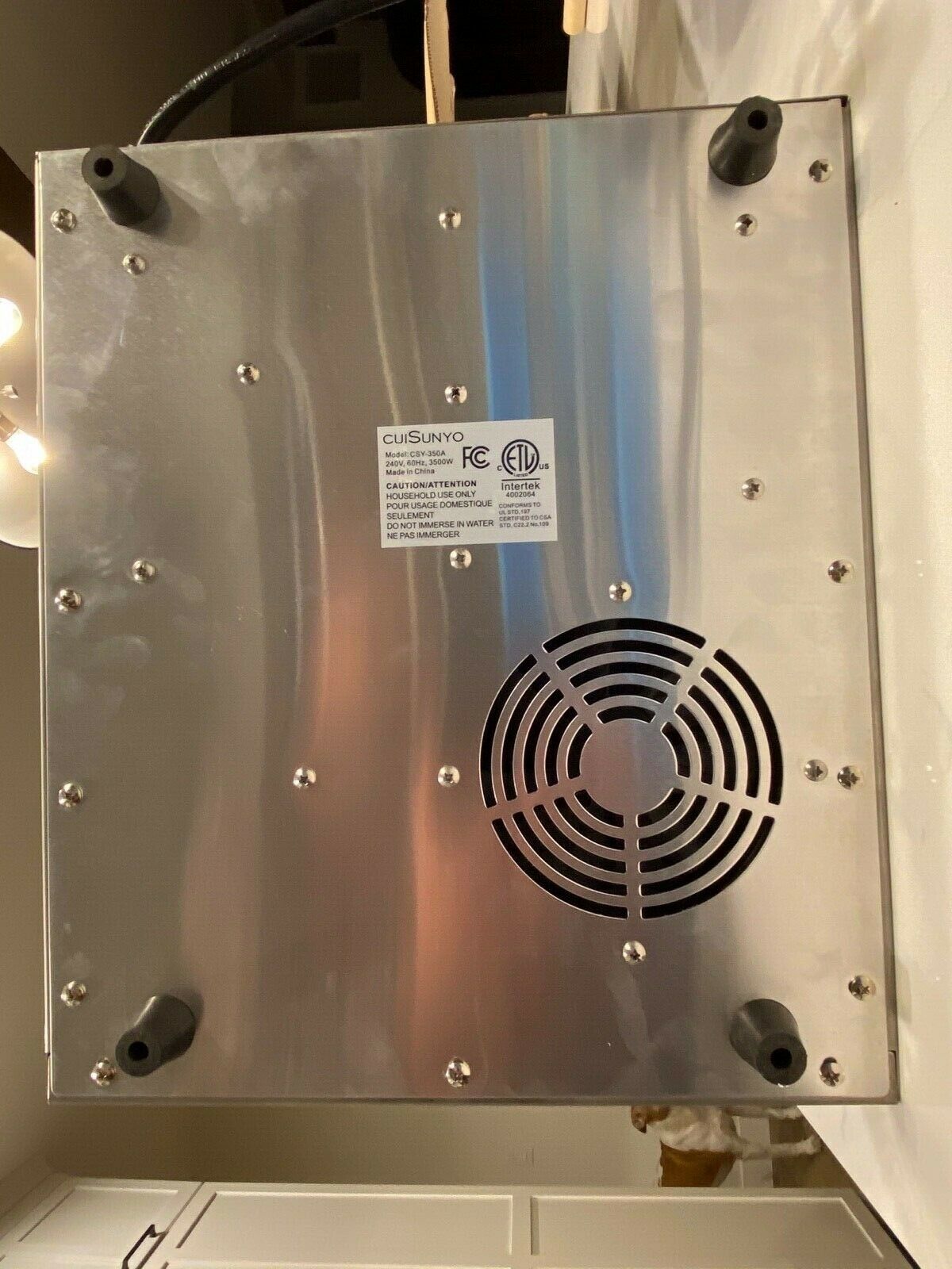 Cuisunyo Ceramic Stainless Steel Induction Cooktop Commercial 240v Plug 3500w - Fresh Stock Dated December 2025