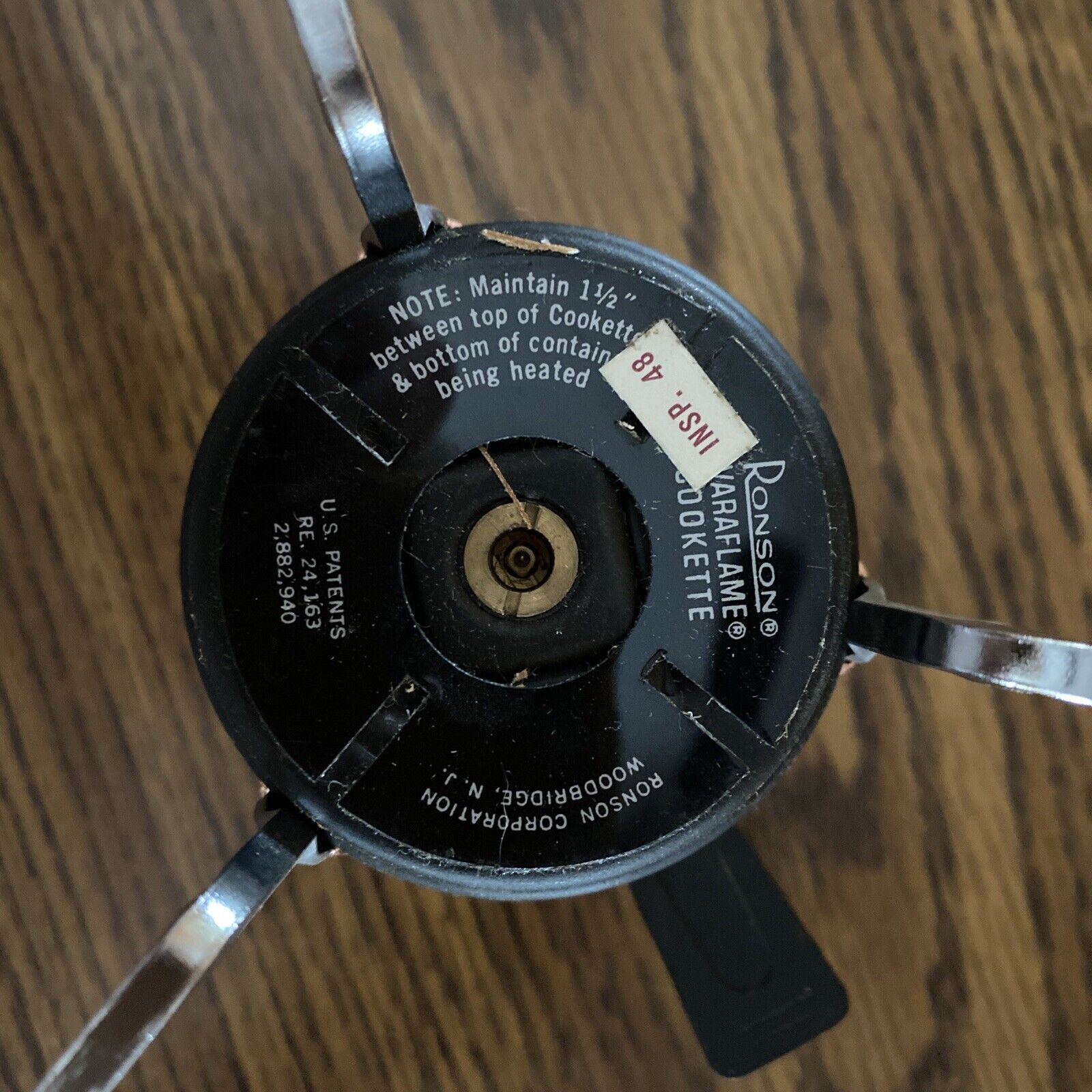 Vintage Ronson Varaflame Cookette Butane Gas Deluxe Handi Stand - Fresh Stock Dated February 2026