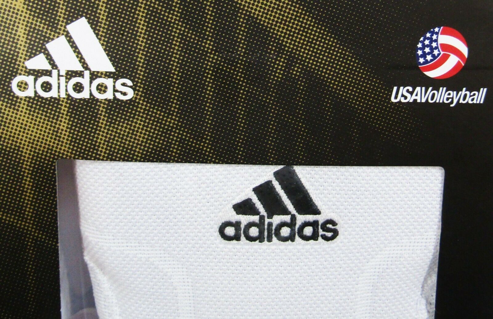 Adidas Primeknit Volleyball Kneepads in White NEW IN PACKAGE Size M - Fresh Stock Dated December 2025