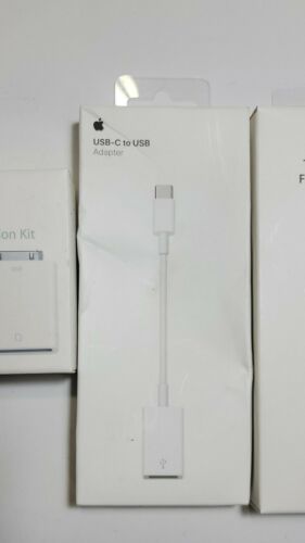 Genuine Apple Accessories Thunderbolt To Firewire, USB-C to USB, IPad Camera Kit - Fresh Stock Dated December 2025