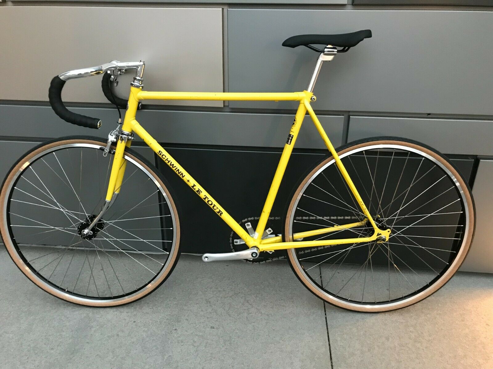 Schwinn Le Tour Vintage Mod Fixed Gear Single Speed Large 57cm Lugged Steel Road - Fresh Stock Dated February 2026