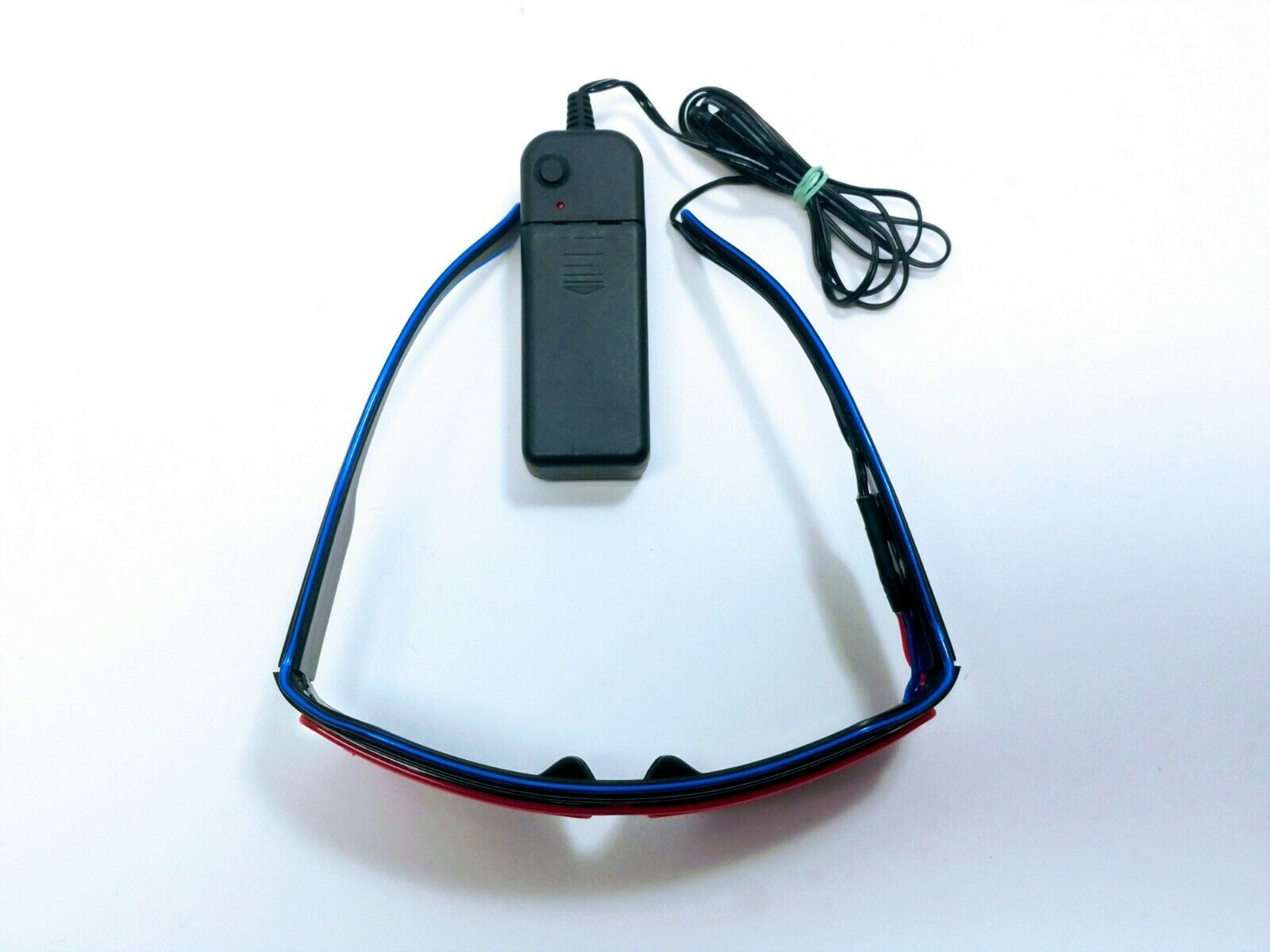 Flashing LED Light Shutter Glow Glasses Slotted Party Shades ~ Black/Pink/Blue - Fresh Stock Dated February 2026