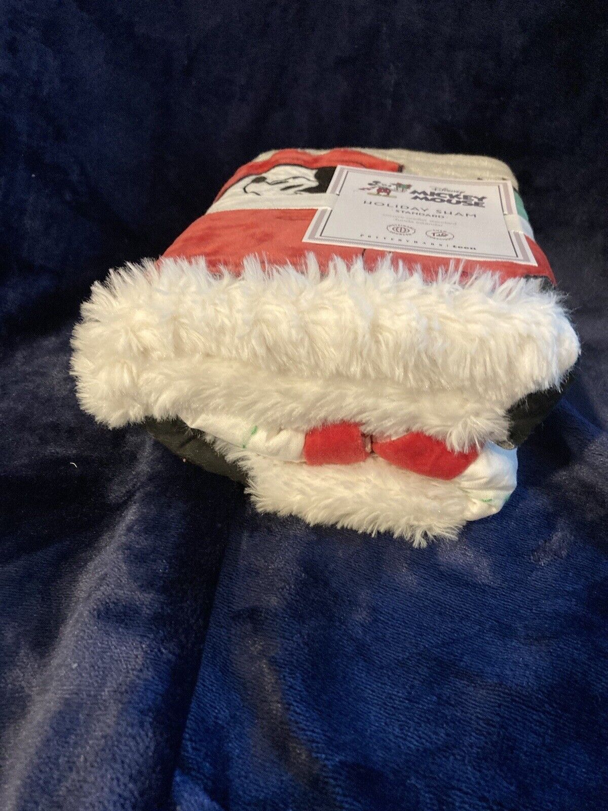 Pottery Barn Teen Kids Disney Mickey Mouse Holiday TRUCK STANDARD SHAM - Fresh Stock Dated February 2026