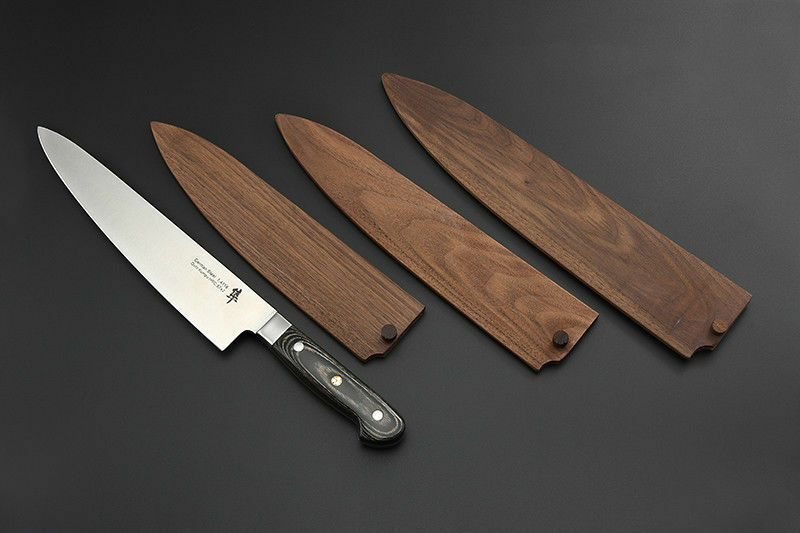 8 9 10 12 inch Japanese Gyuto Chef Knife Wood Sheath Saya Chef Knife Guard Bag - Fresh Stock Dated January 2026