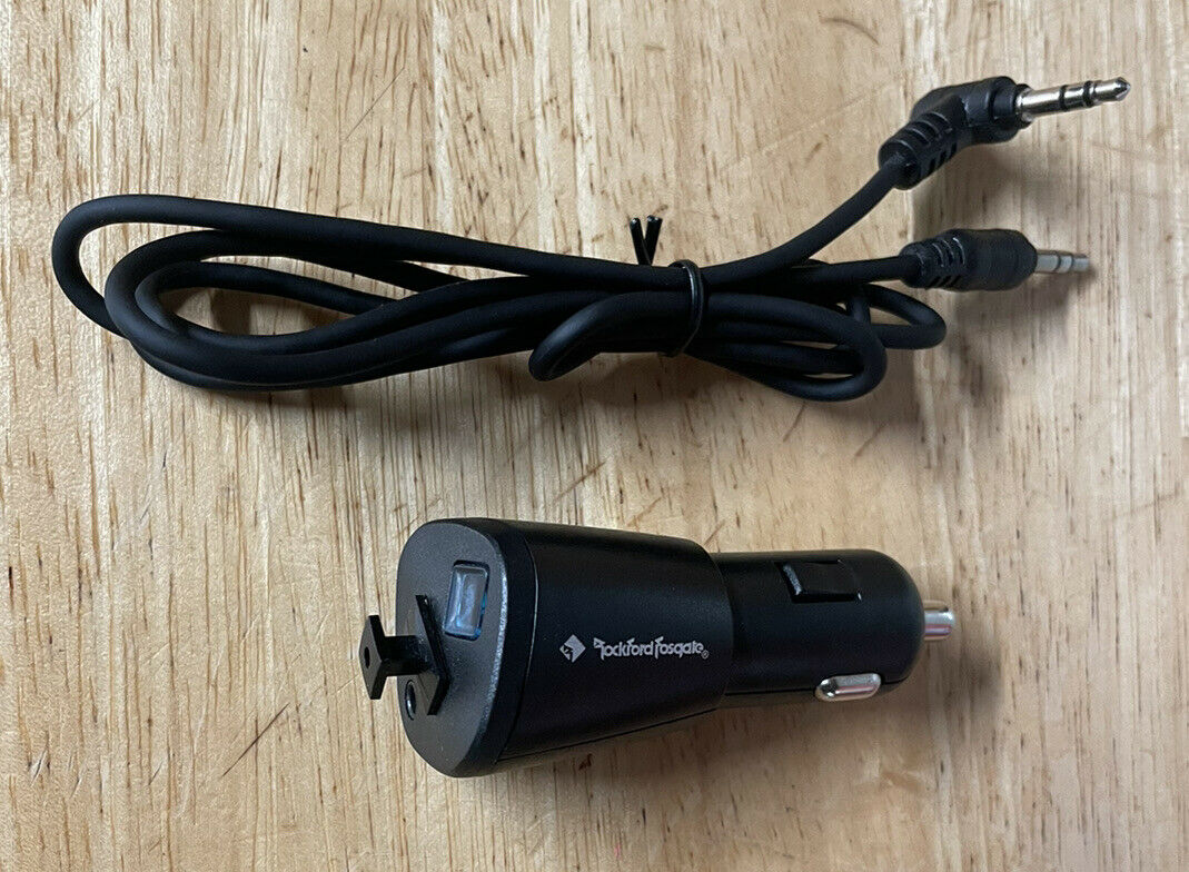 Rockford Fosgate RFBTAUX Universal BLUETOOTH Wireless Car Adapter USB Charging - Fresh Stock Dated February 2026