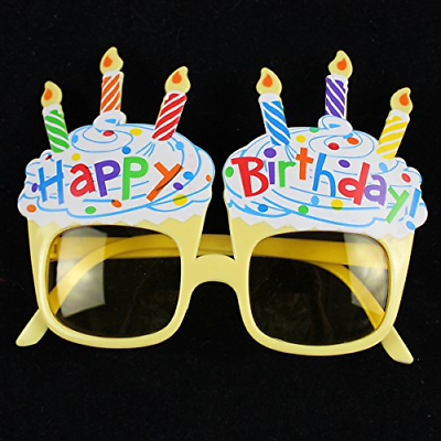 TOYMYTOY 3pcs Party Sunglasses Happy Birthday Candle Eye Glasses Fancy Dress + + - Fresh Stock Dated December 2025