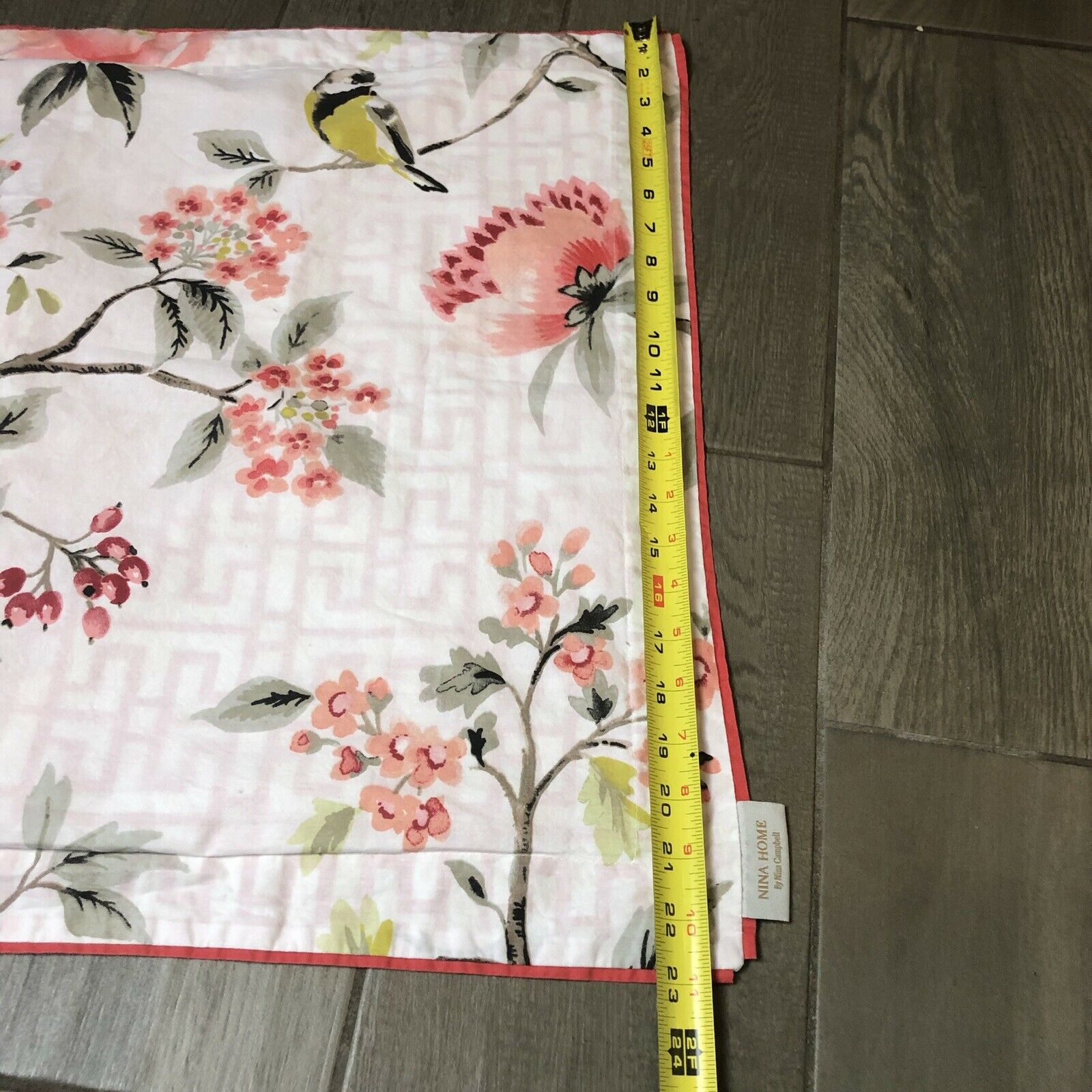 2 NEW NINA HOME BY NINA CAMPBELL Pillow Shams GORGEOUS Birds Flowers - Fresh Stock Dated January 2026