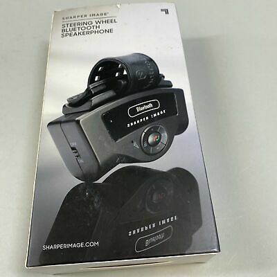 Sharper Image Steering Wheel Bluetooth Speakerphone - NOB - Fresh Stock Dated December 2025