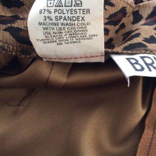 Vintage Leopard Print Skirt 80s 90s Straight Pencil Plus 16 Zip Up Maxi Slit XL - Fresh Stock Dated February 2026