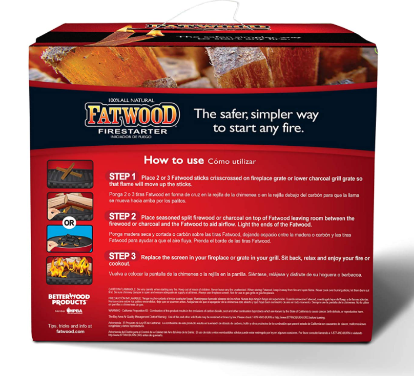Products Fatwood Firestarter Box, 10-Pounds - 093010 - 100 percent all-natural - Fresh Stock Dated December 2025