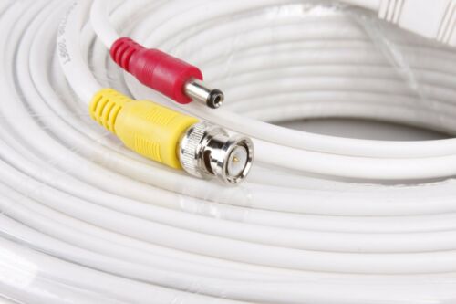 RG59 Coaxial Cable 25ft 60ft Bulk Coax DUAL / QUAD Outdoor 20AWG - BLACK WHITE - Fresh Stock Dated December 2025