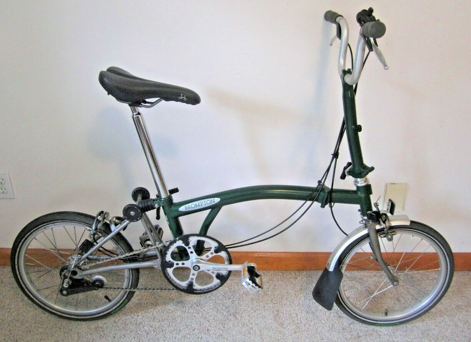 Brompton Superlight Titanium Folding Bike M3LX – 2000 Racing Green - Very Nice - Fresh Stock Dated February 2026