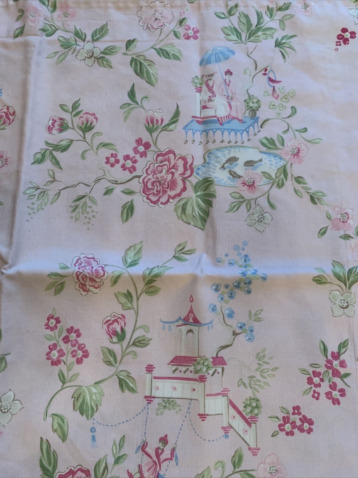 Pottery Barn Kids Cherry Blossom Asian Toile Garden Euro  Pillow Shams 2 - Fresh Stock Dated December 2025