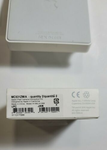 Genuine Apple Accessories Thunderbolt To Firewire, USB-C to USB, IPad Camera Kit - Fresh Stock Dated December 2025