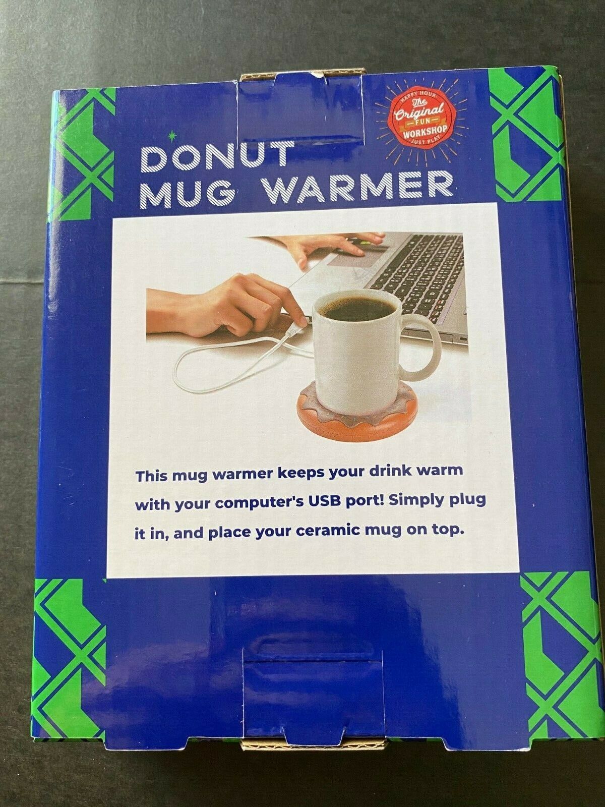 USB Enabled Donut Mug Warmer The Original Fun Workshop - Fresh Stock Dated February 2026