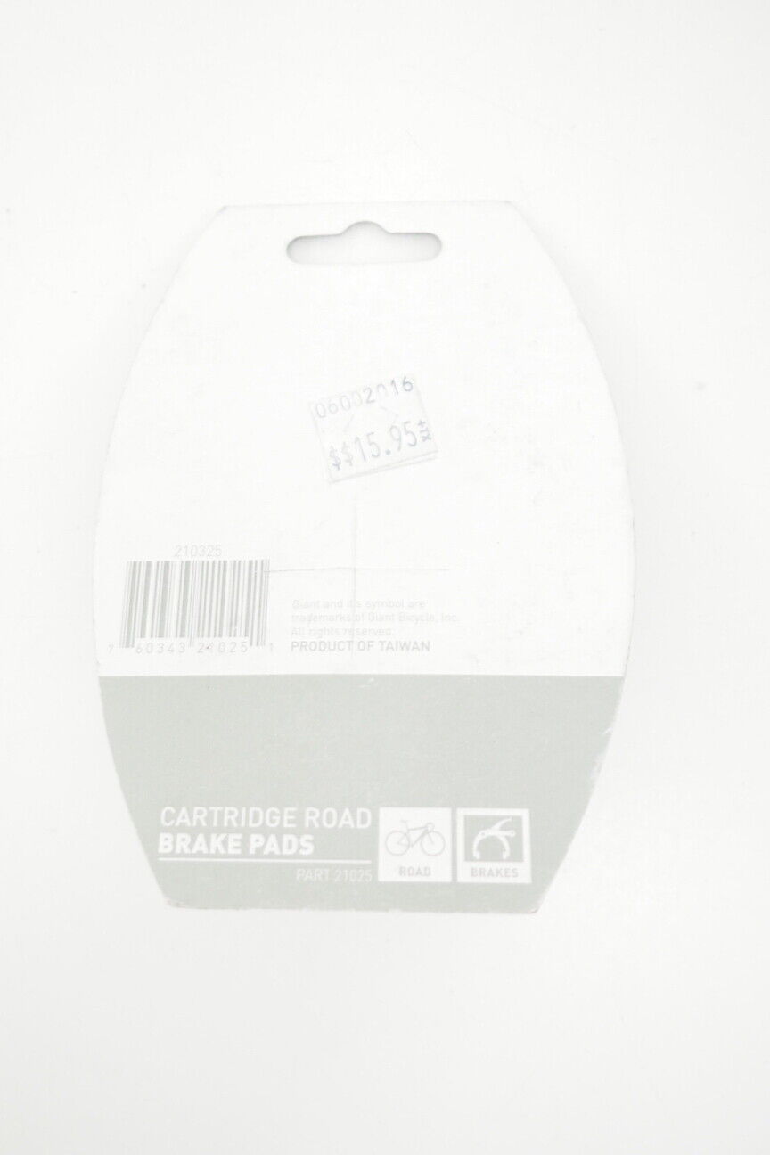 New! Giant Bicycles Cartridge Road Bike Rim Brake Pads (Silver) - Fresh Stock Dated February 2026