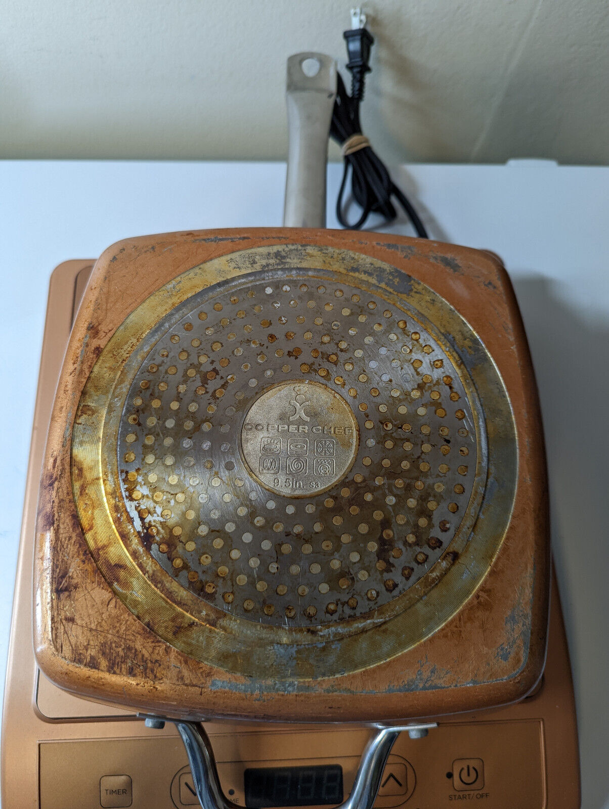 COPPER CHEF INDUCTION COOKTOP PORTABLE COUNTERTOP - KC16067-00300 with 9.5