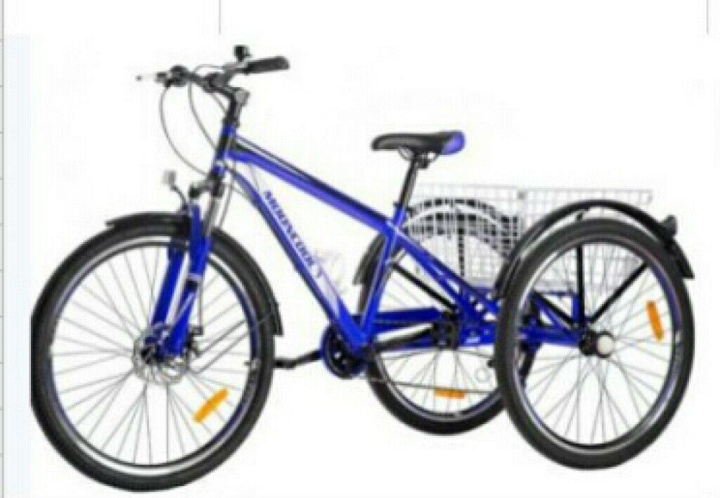 Adult MTB Tricycle 3Wheel Mountain Trike 7Speed 24