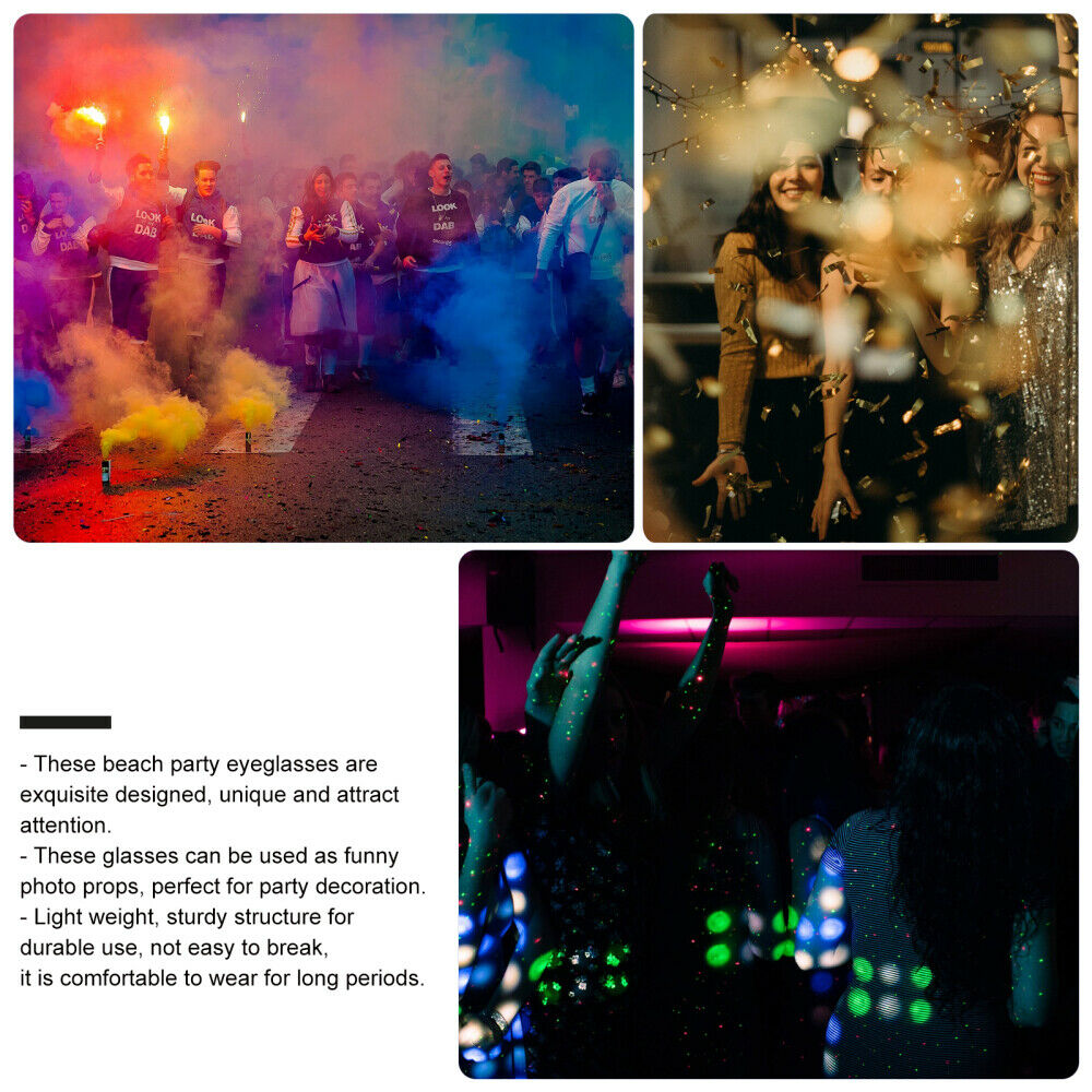 3 Pairs of Children Glasses Props Selfie Props Festival Supplies for Summer - Fresh Stock Dated December 2025