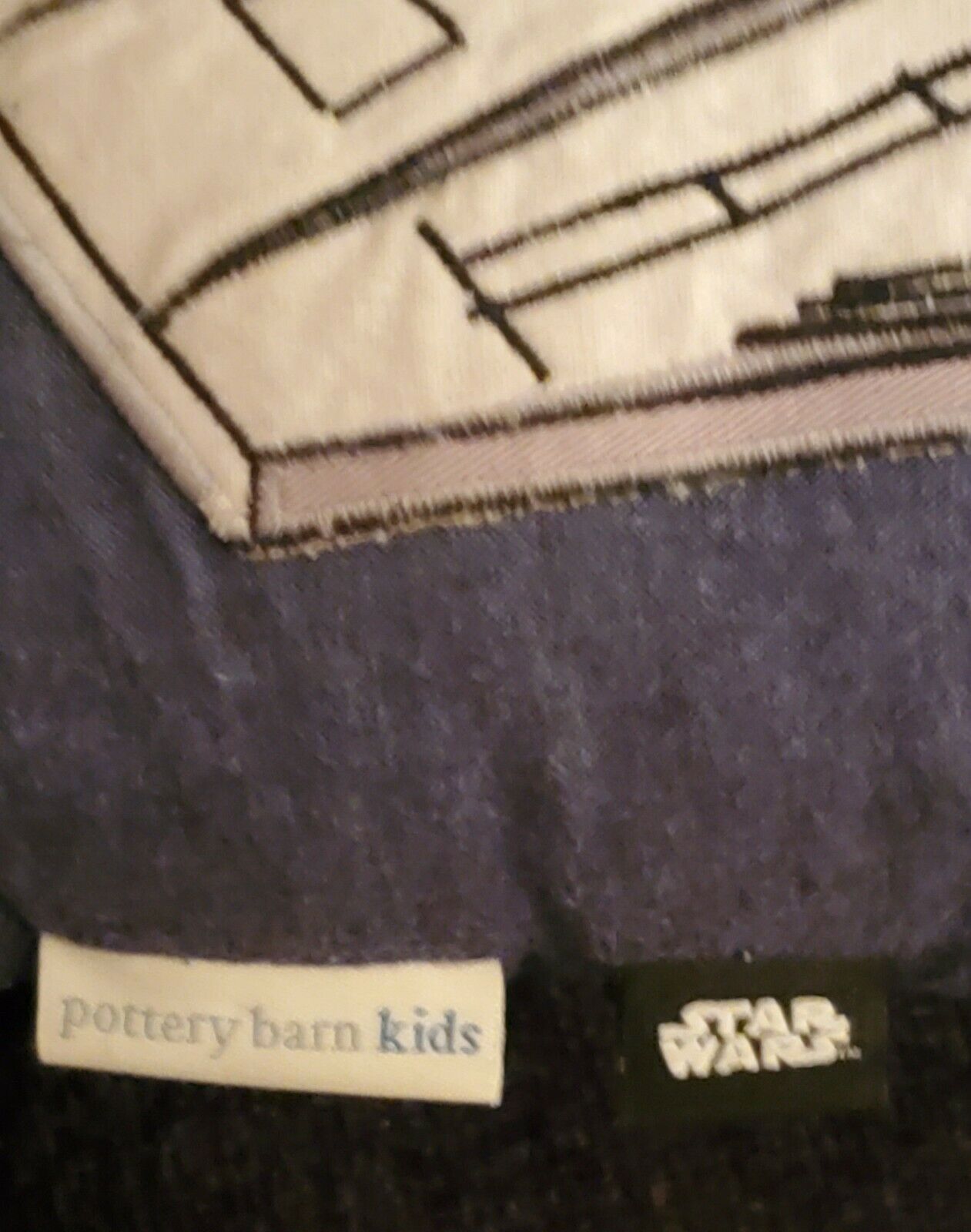 RARE Discontinued Millennium Falcon Rectangle Pillow Pottery Barn Kids Star Wars - Fresh Stock Dated December 2025