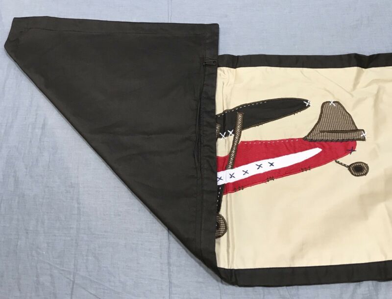 Pottery Barn Kids Tyson Airplane Decorative Lumbar Pillow Cover 14x36