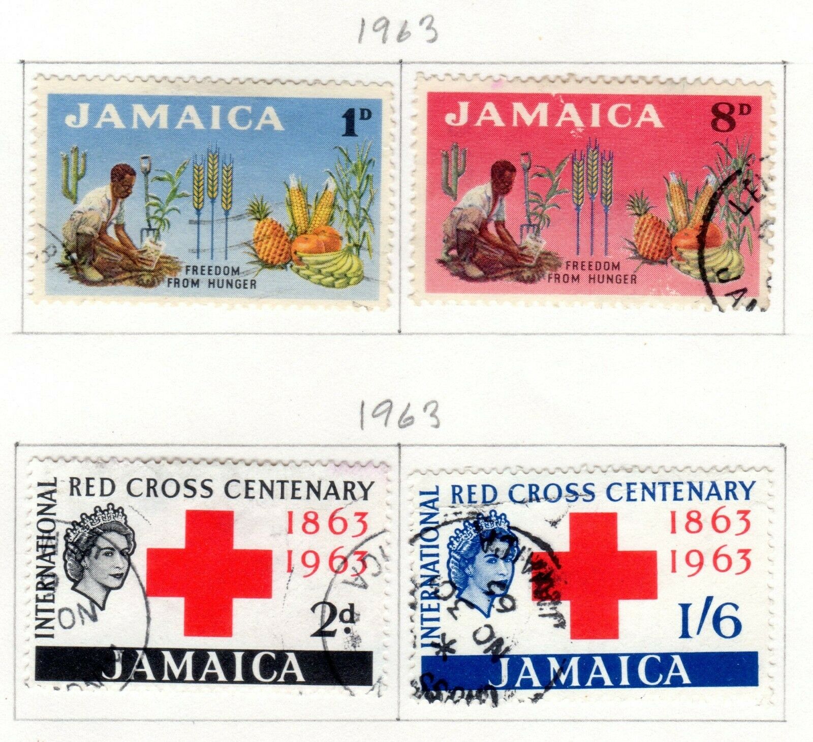 Jamaica Scott 185//235 Used on Album Page Issued 1962-1964 - Fresh Stock Dated February 2026
