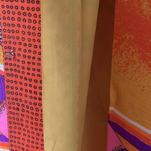 60s Vintage Hawaiian Psychedelic Side Slit Maxi Skirt - Fresh Stock Dated February 2026