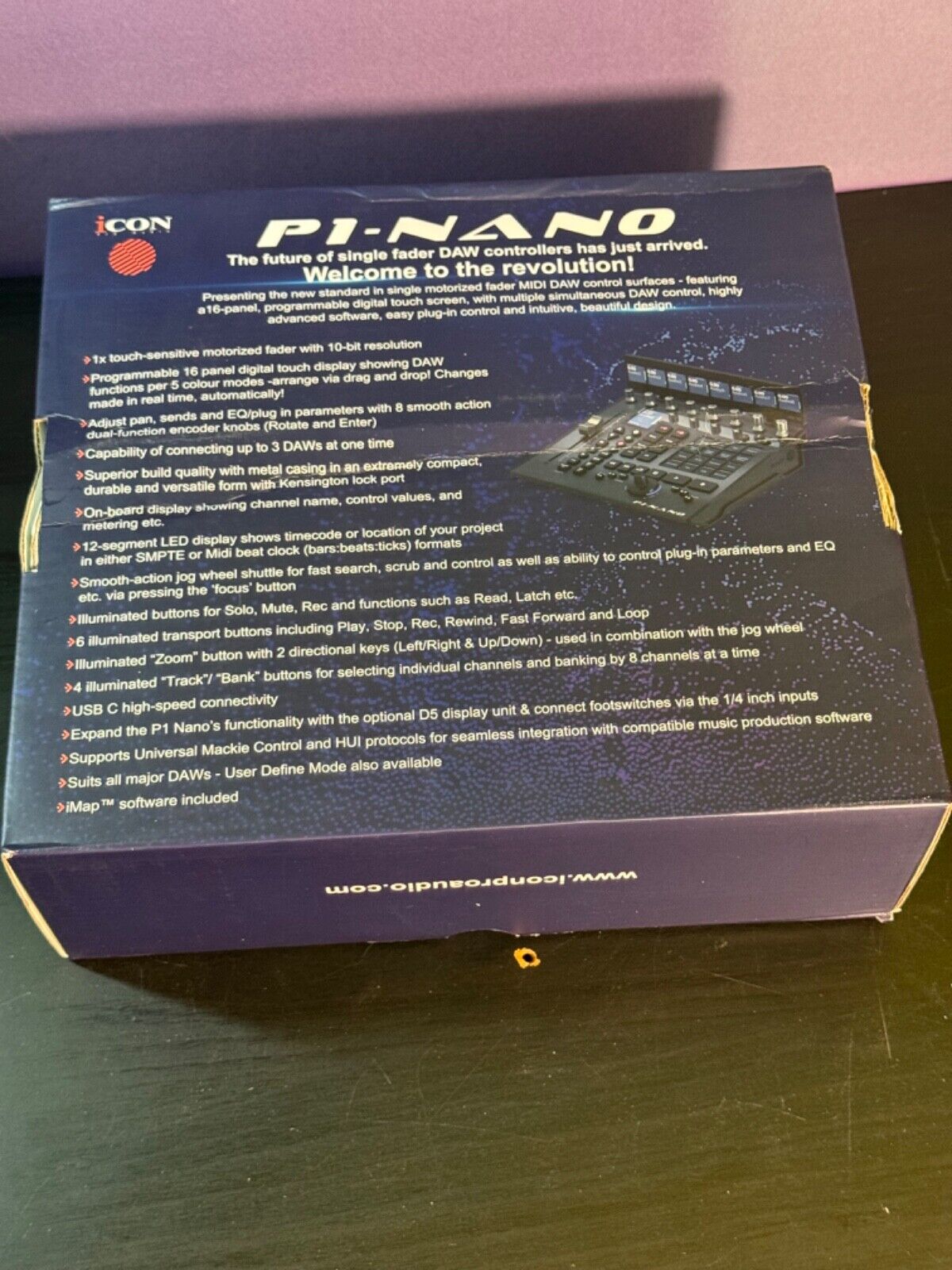 Icon Pro Audio P1-NANO Compact DAW Control Surface - Fresh Stock Dated February 2026