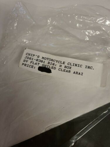 Vintage NEW NOS Arai Astro Omni SV Flat Face Helmet Shield - Fresh Stock Dated February 2026