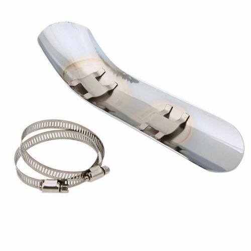 Motorcycle Curve Exhaust Muffler Pipe Heat Shield Cover Heel Guard Adjustable - Fresh Stock Dated February 2026