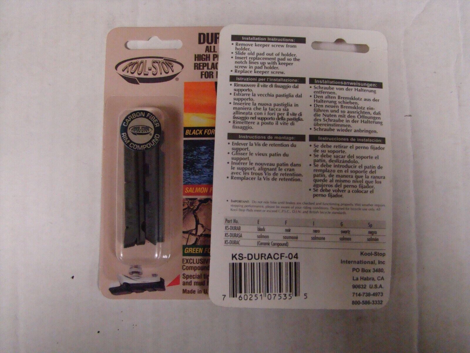 KOOL STOP ROAD PAD INSERT - Fresh Stock Dated February 2026