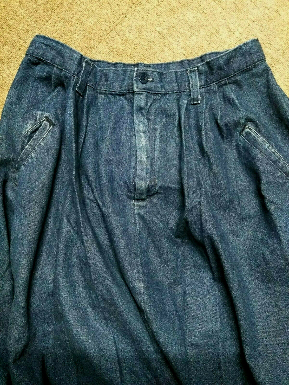 Vintage Carlyle USA Women's Size 16 Denim Jean Skirt Midi Western - Fresh Stock Dated February 2026