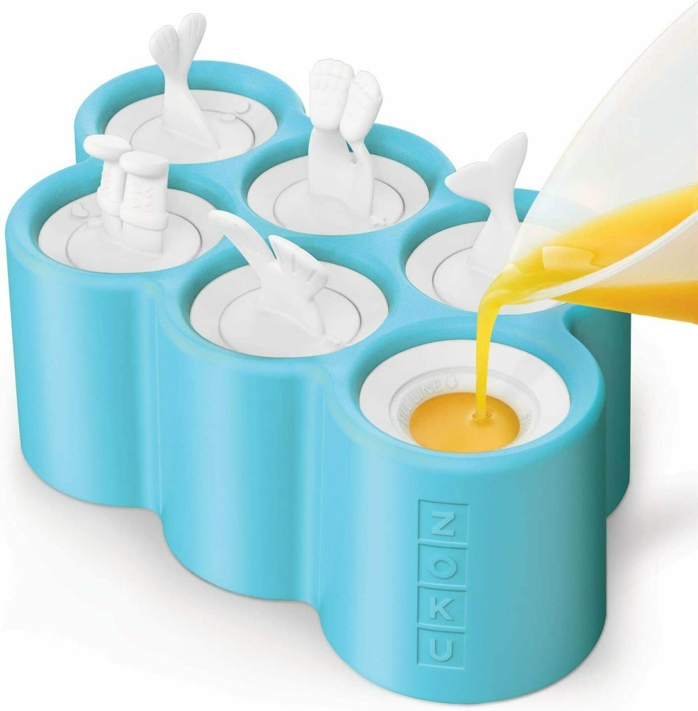 Zoku Polar Pop Molds 5 Friends & Polar Explorer-Shaped Popsicle Molds One Tray - Fresh Stock Dated February 2026