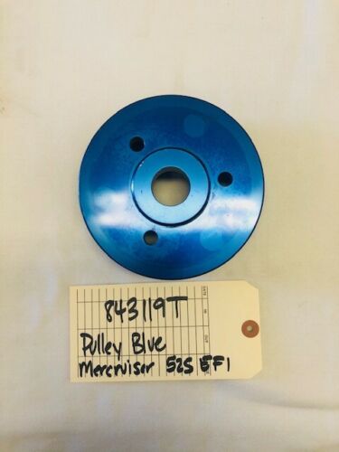 Mercruiser Pulley (Blue) 525 EFI 843119T - Fresh Stock Dated February 2026