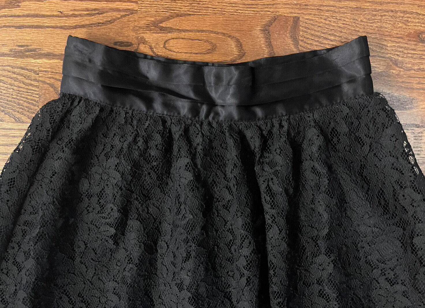 Vintage Gunnies Gunne Sax by Jessica McClintock Lace Midi Skirt Black Small - Fresh Stock Dated March 2026